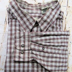 IZOD Button Front Shirt Size XL 100% Cotton